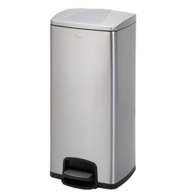 430 Stainless Steel Brushed Dust bin 30L Pedal Barrel